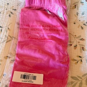 Hanna Andersson Bright Pink Jersey Leggings